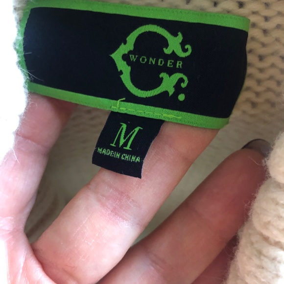 C wonder beige button front jacket m - Picture 4 of 5